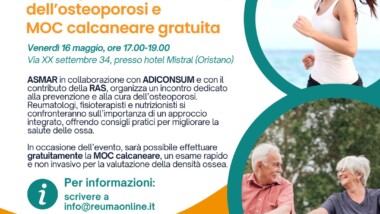 ORISTANO – Modulo di registrazione per lo screening gratuito con la MOC Calcaneare al Convegno sulla prevenzione dell’osteoporosi